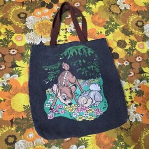 Disney Bambi & Thumper Double-Sided Canvas Tote Bag Disney Store